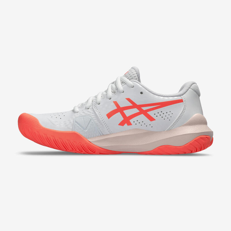 Zapatillas de tenis Mujer multipista - Gel Challenger 14 blanco naranja