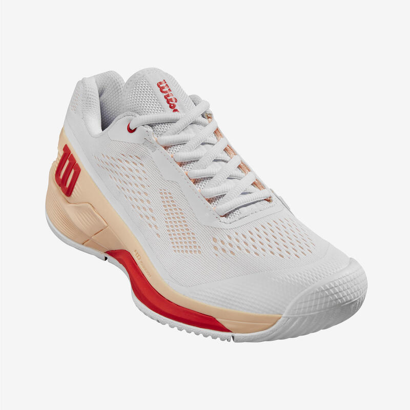 ZAPATILLAS DE TENIS MUJER MULTIPISTA - WILSON RUSH PRO 4.0 BLANCO SCALLOP SHELL