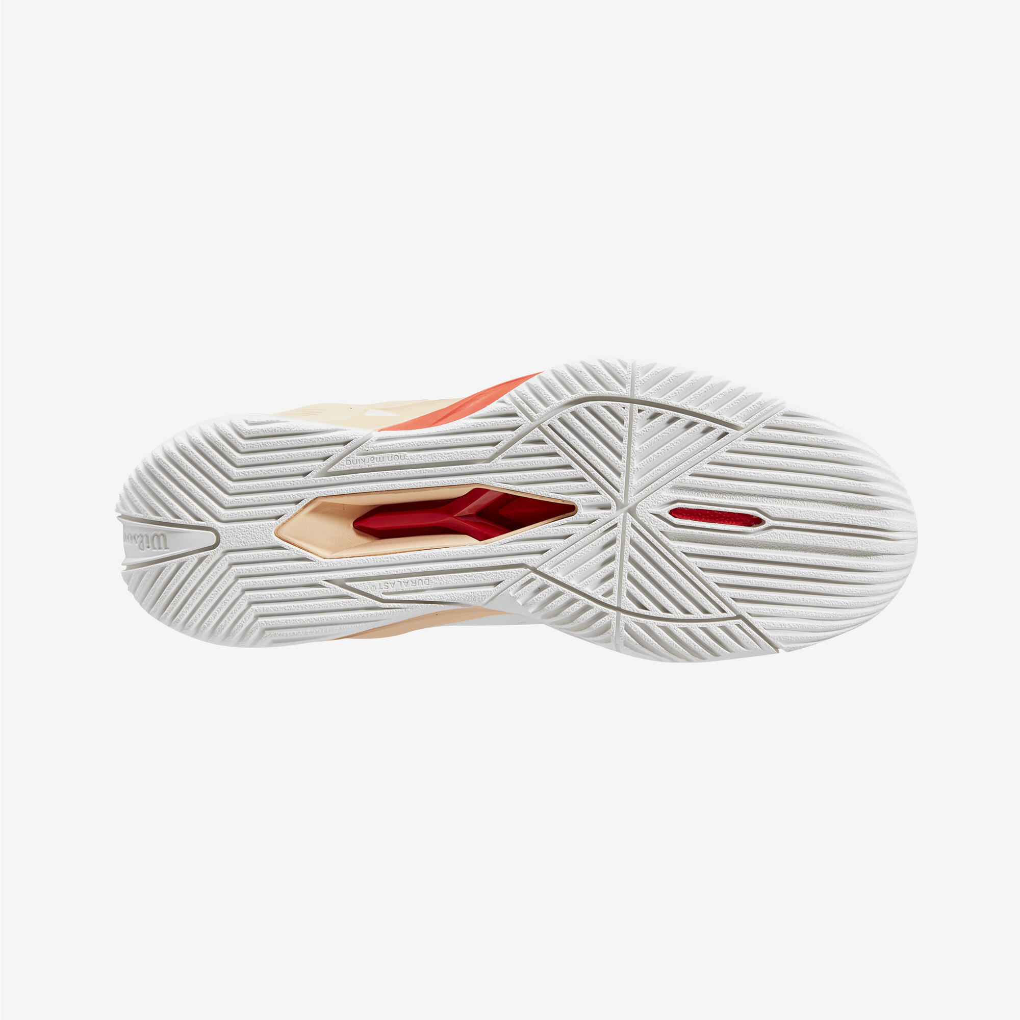 Women's Tennis Multicourt Shoes Rush Pro 4.0 - White/Scallop Shell 3/5