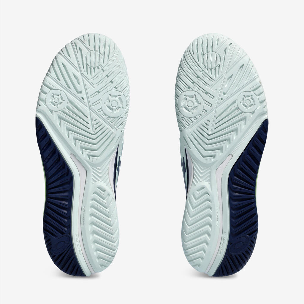 Dámska tenisová obuv Gel Resolution 9 na rôzne povrchy mätovo-modrá