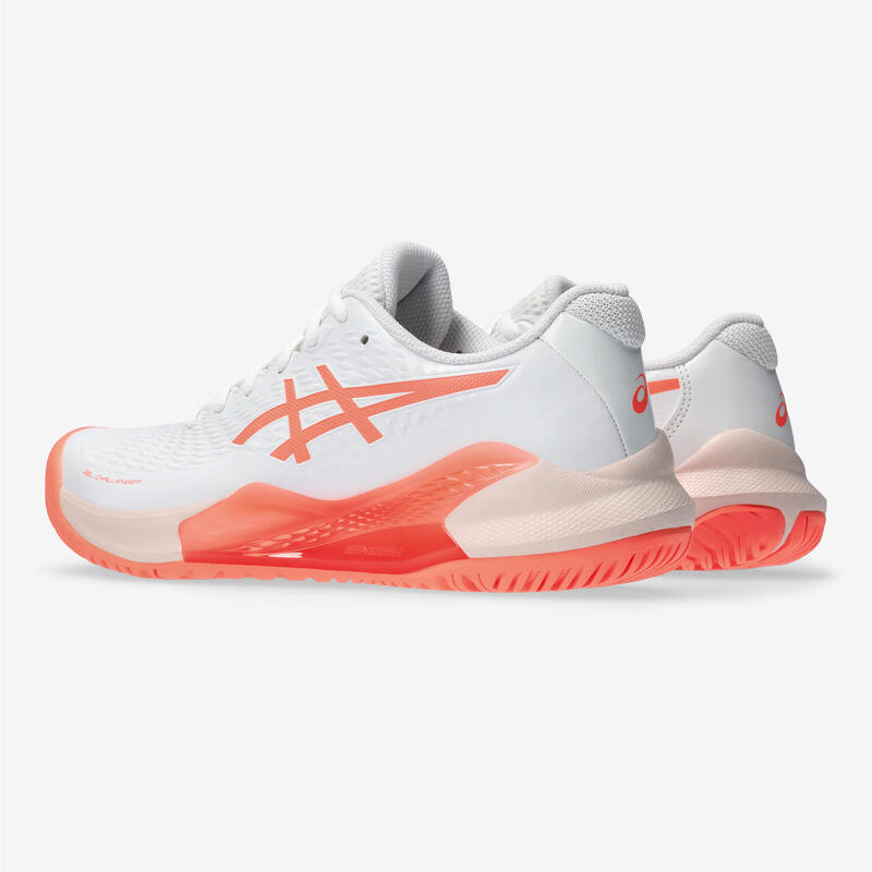 Zapatillas de tenis Mujer multipista - Gel Challenger 14 blanco naranja