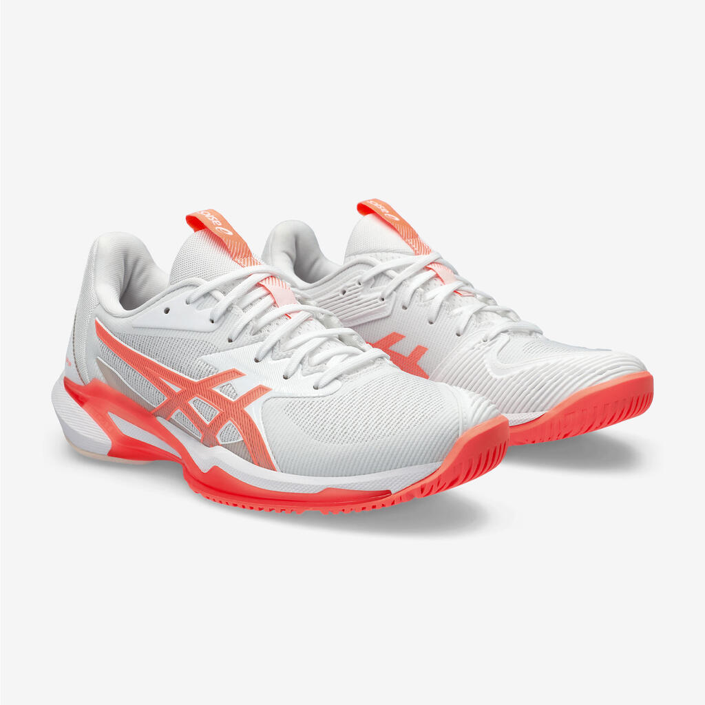 Damen Tennisschuhe Multicourt Asics Gel Solution Speed FF 3 weiss/orange