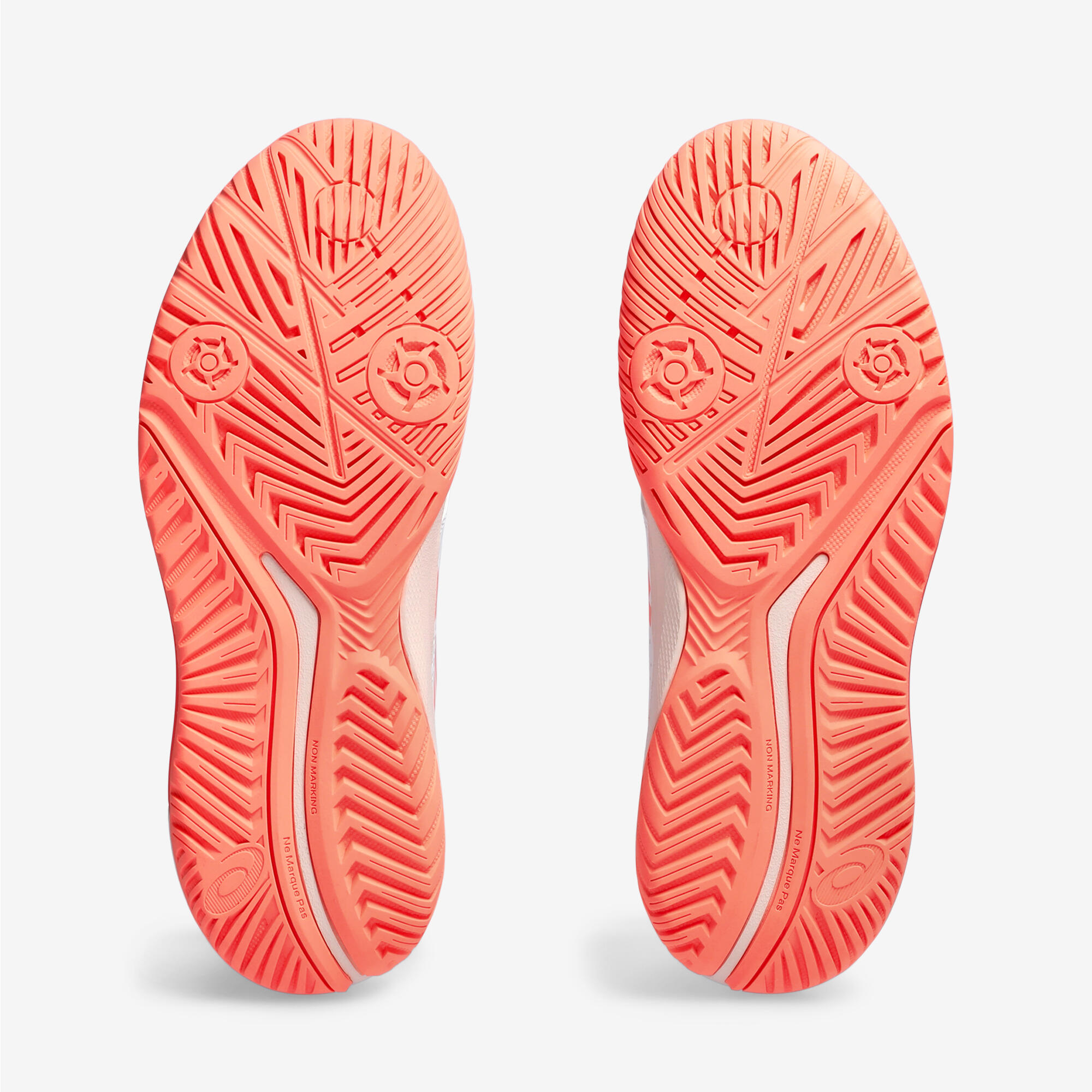 Zapatillas de tenis Mujer multipista Asics Gel Challenger 14 blanco naranja