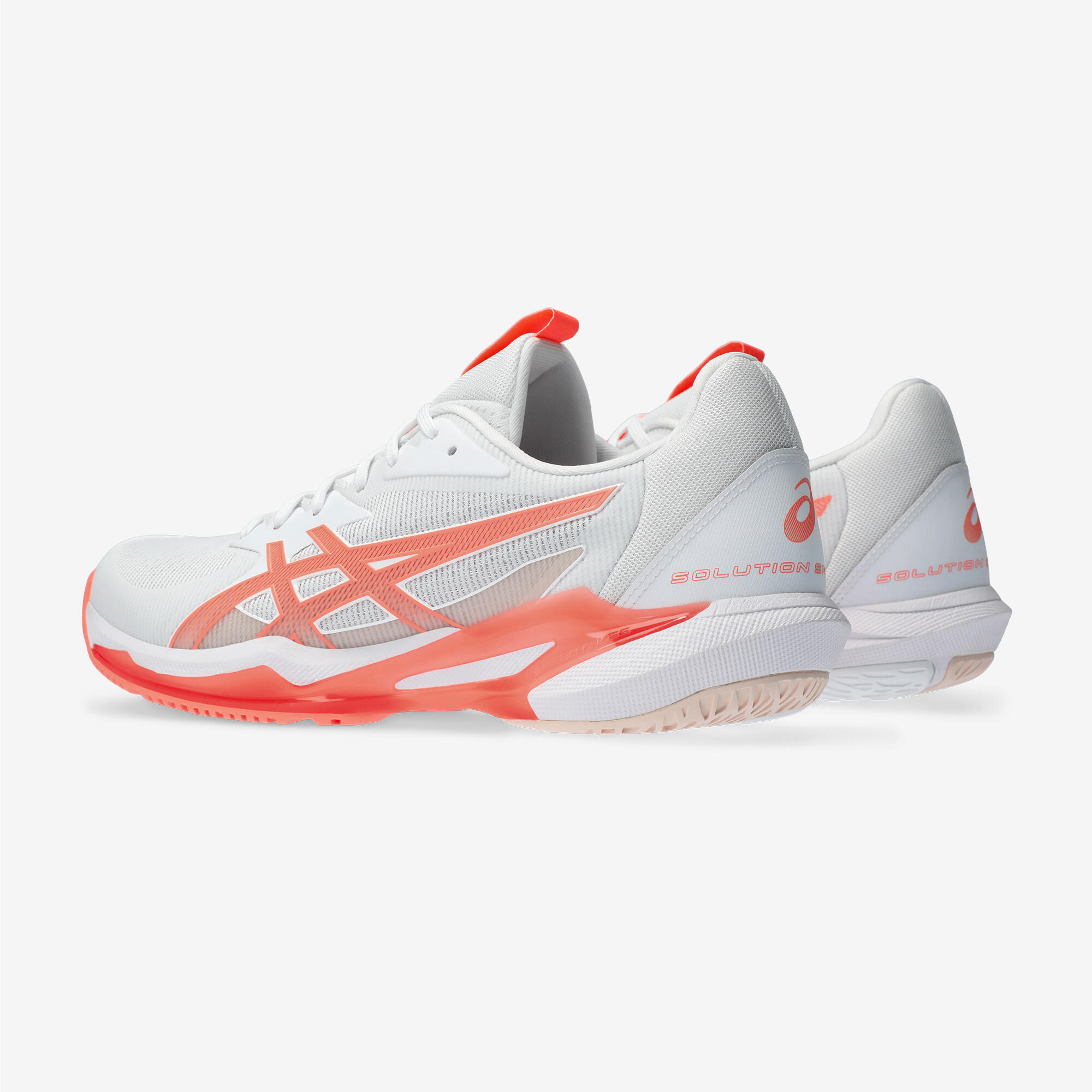 Women's Tennis Multicourt Shoes Gel Solution Speed FF 3 - White/Orange 5/7