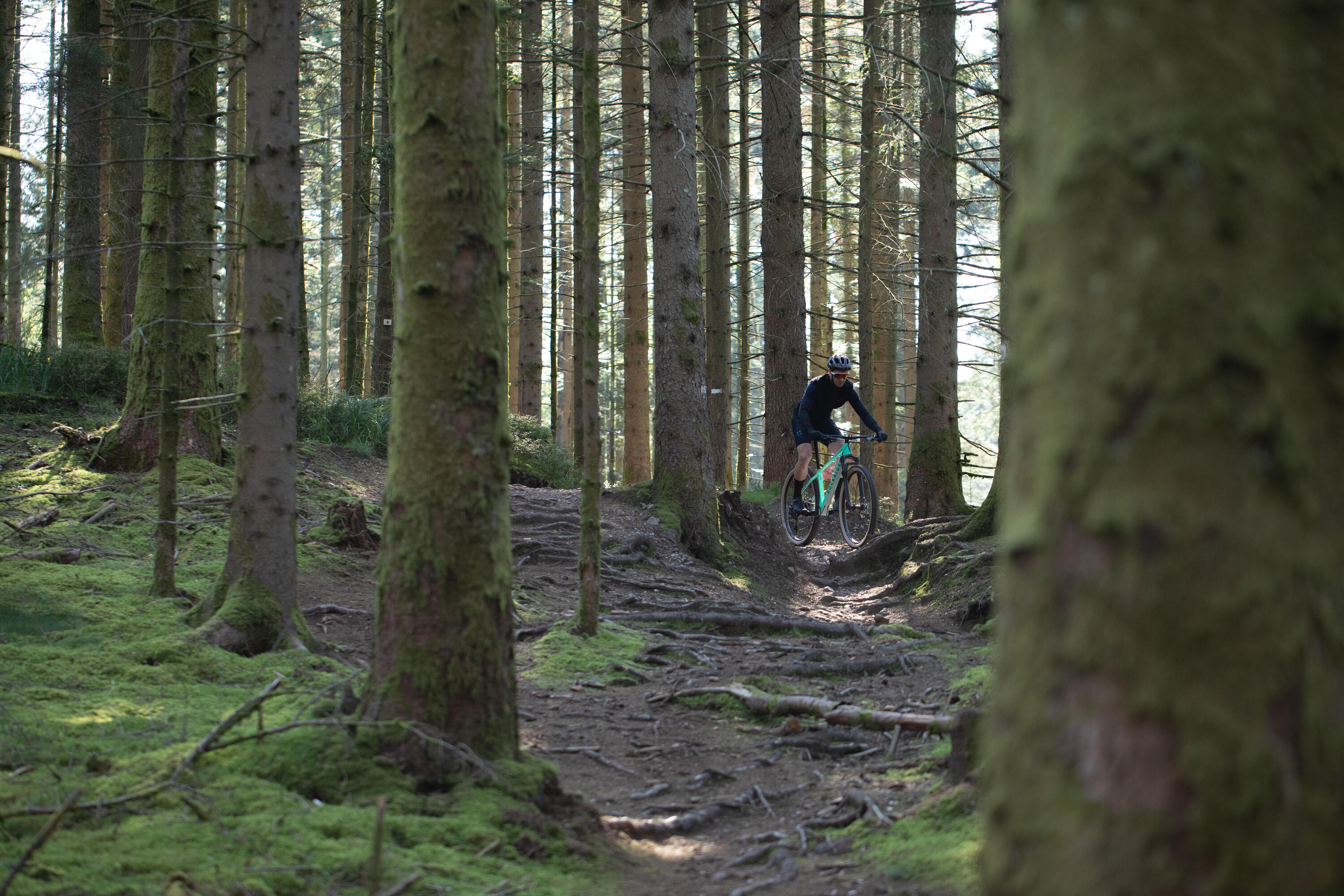 VELO VTT CROSS COUNTRY RACE 740 cadre carbone vert Reba 9/11