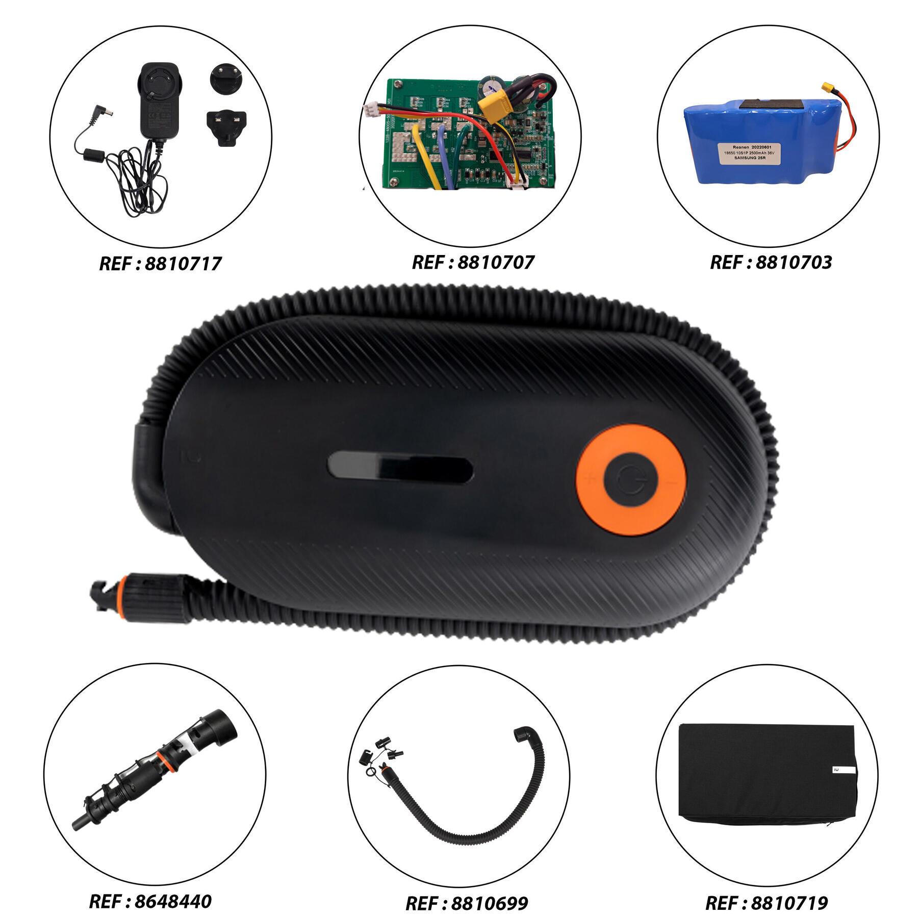 ITIWIT-POMPE ELECTRIQUE 0-20 PSI 13,8V-10A (PRISE 12V) POUR STAND UP PADDLE ET KAYAK