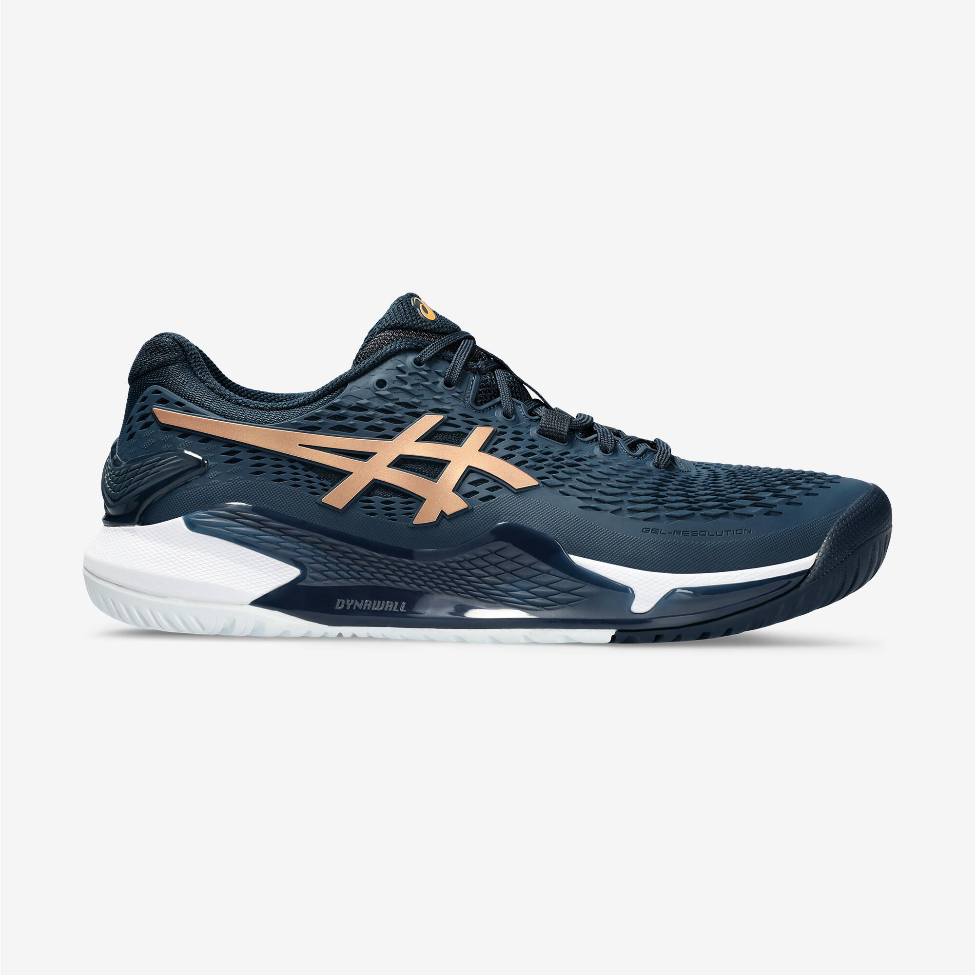 Gel Resolution 9 Pure Gold men's multicourt tennis shoe