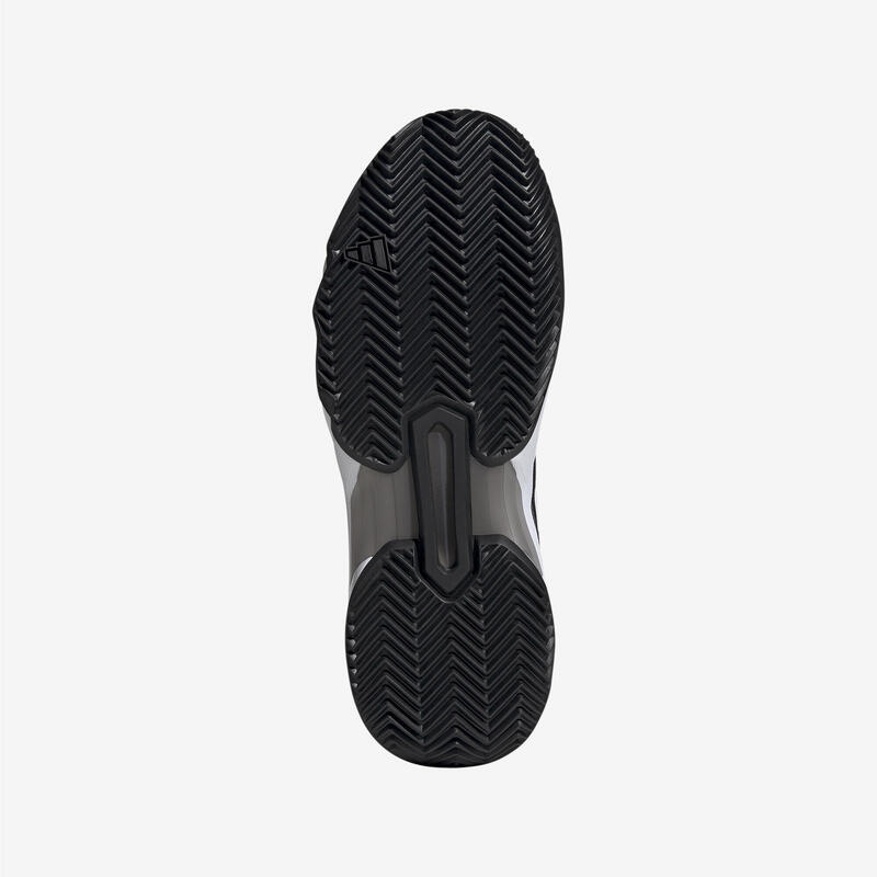 Încălțăminte de tenis pe zgură - Adidas Courtjam Control 3 Negru-Alb Bărbați