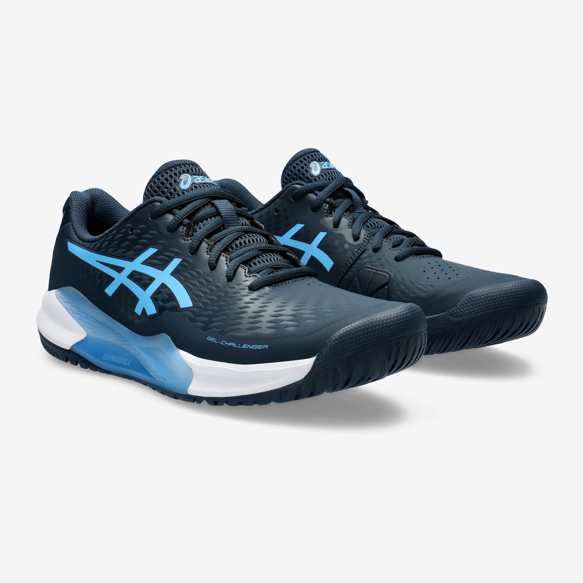 Men s Multi Court Tennis Shoes Gel Challenger 14 Blue ASICS Decathlon