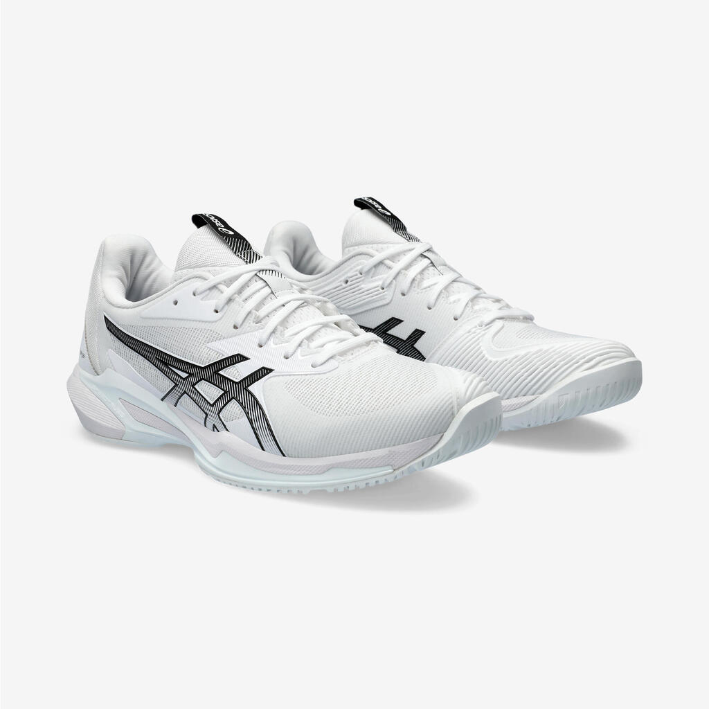 Vīriešu māla seguma laukuma tenisa apavi “Gel Solution Speed FF3”, balti