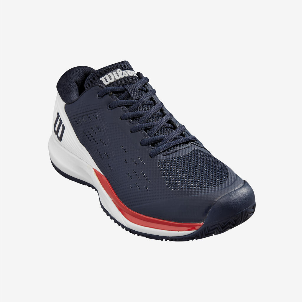 Men's Multicourt Tennis Shoes Rush Pro Ace - Blue/White/Red