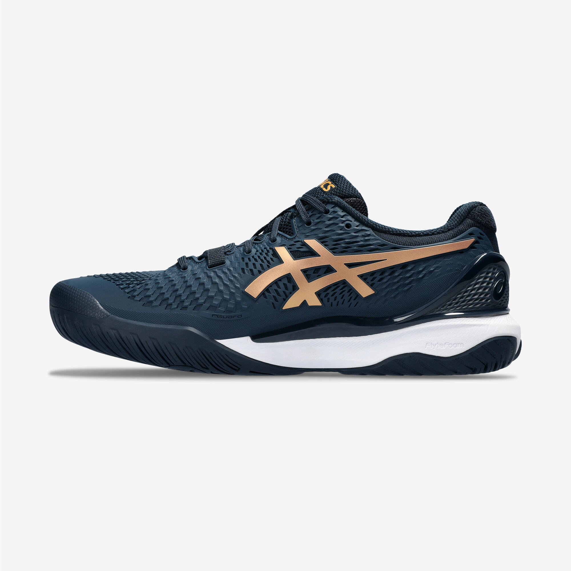 Men s Multi Court Supportive Tennis Shoes Gel Resolution 9 Pure Gold ASICS Decathlon