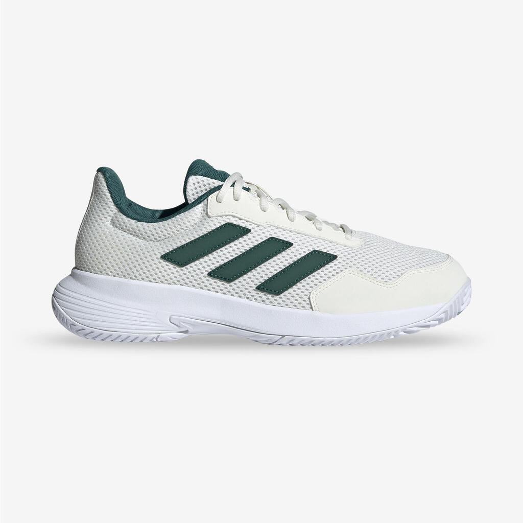 Vīriešu dažādu laukumu segumu tenisa apavi “Gamespec”, balti/zaļi