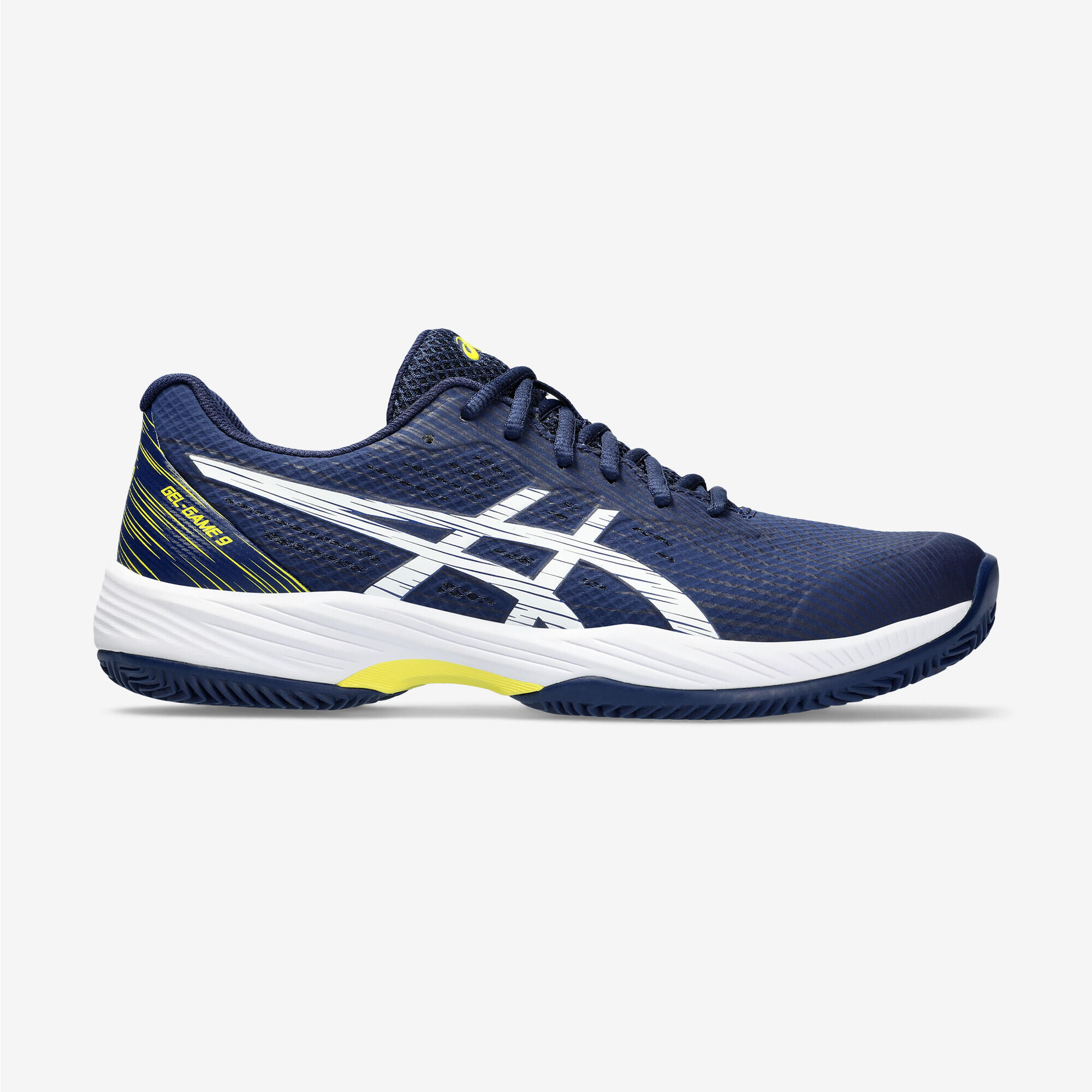 ASICS Men's Tennis Clay Court Shoes Gel Game 9 - Blue/Yellow