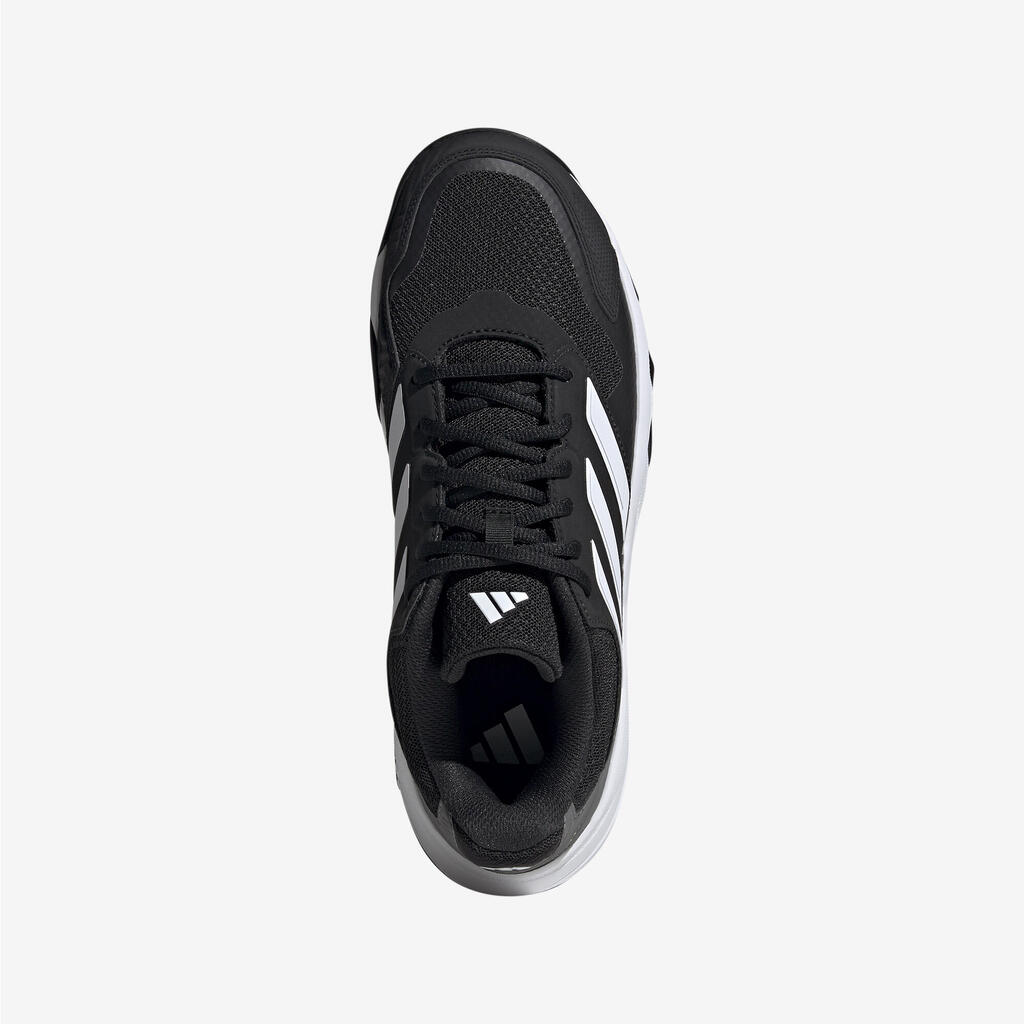 Pánska tenisová obuv Courtjam na rôzne povrchy čierno-biela
