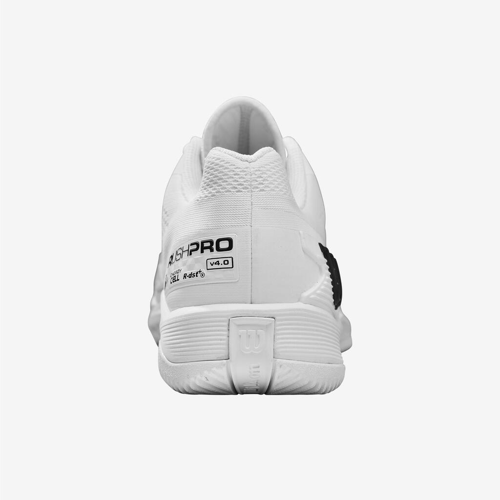 Vīriešu dažādu laukumu segumu tenisa apavi “Rush Pro 4.0”, balti
