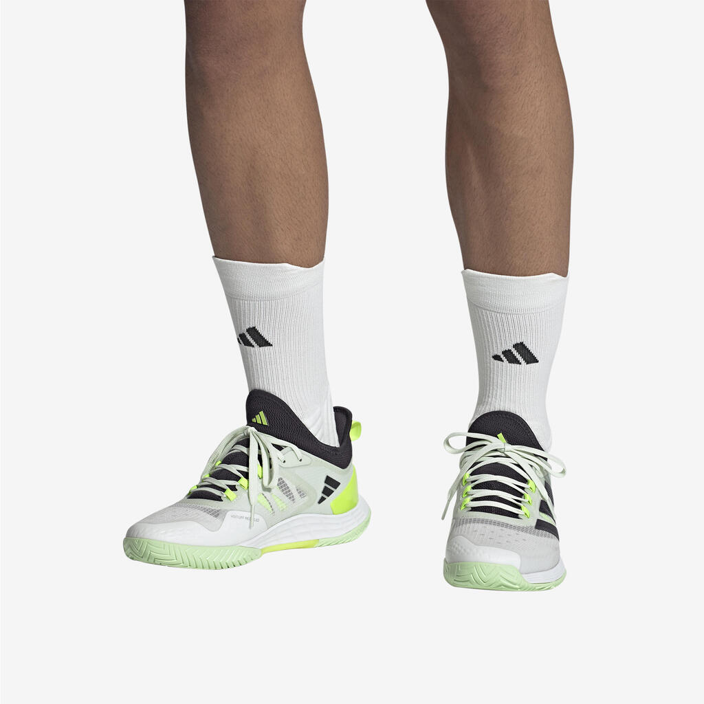Vīriešu tenisa apavi dažādiem kortu segumiem “Adizero Ubersonic 4.1”, citronu