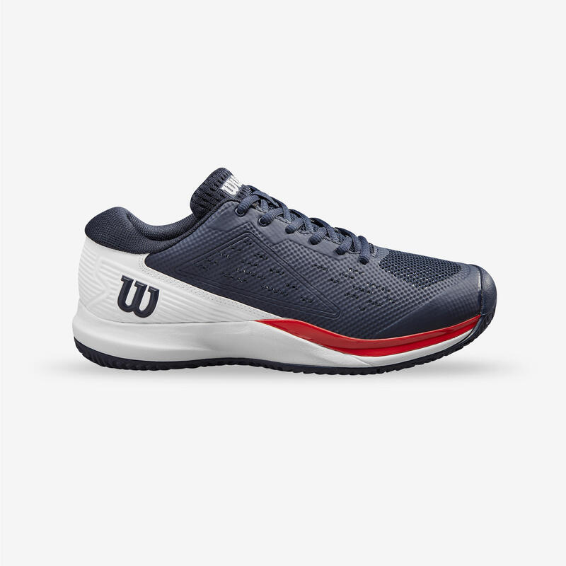 Chaussures de Tennis multicourt homme - WILSON RUSH PRO ACE Bleu blanc rouge