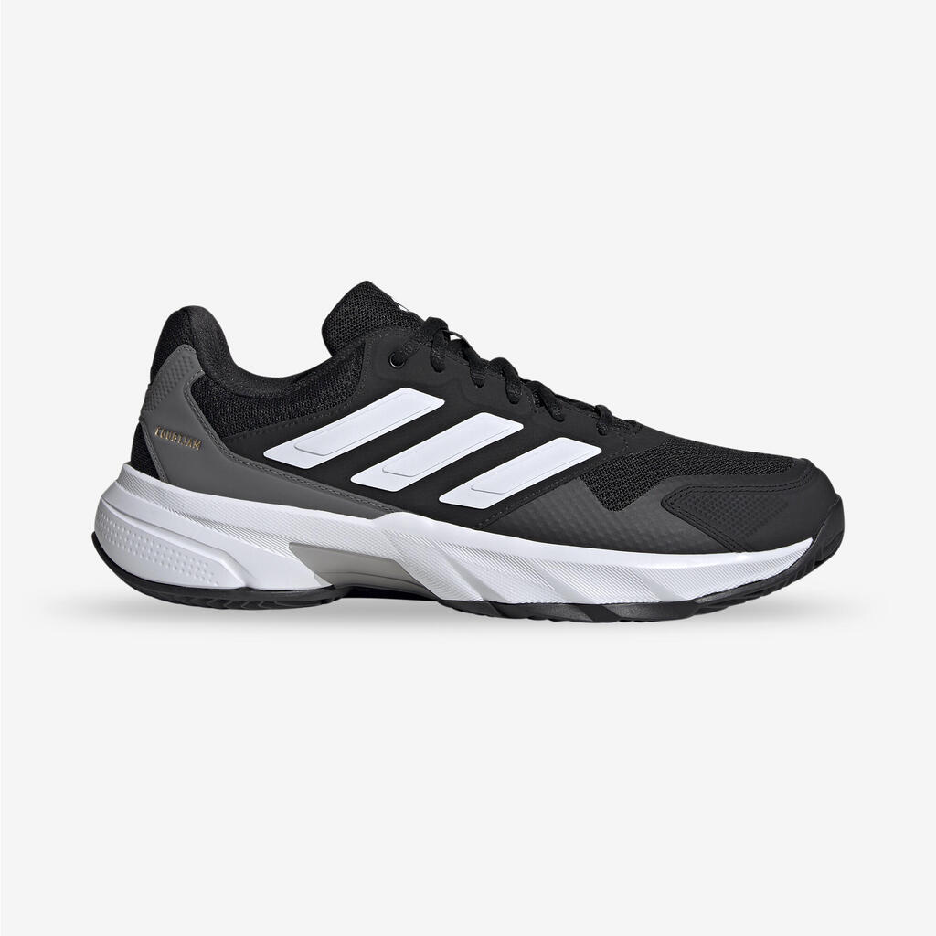 Men's Clay Court Tennis Shoes CourtJam Control - Black/White