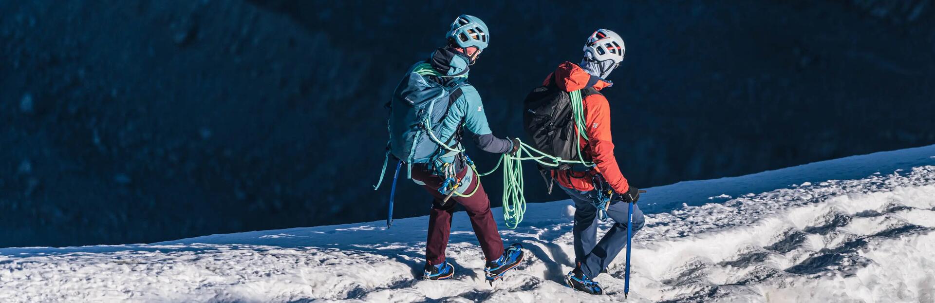 People hiking on the mountain
