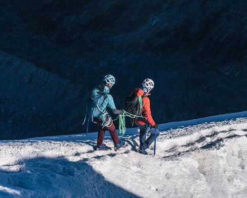 People hiking on the mountain
