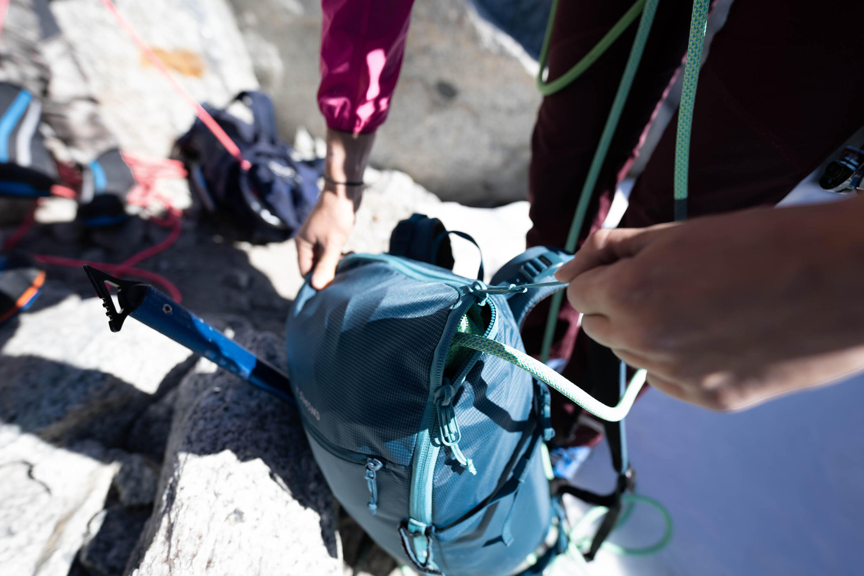 Bergsportrugzak 22 liter Alpinism 22 blauwgroen 15/21