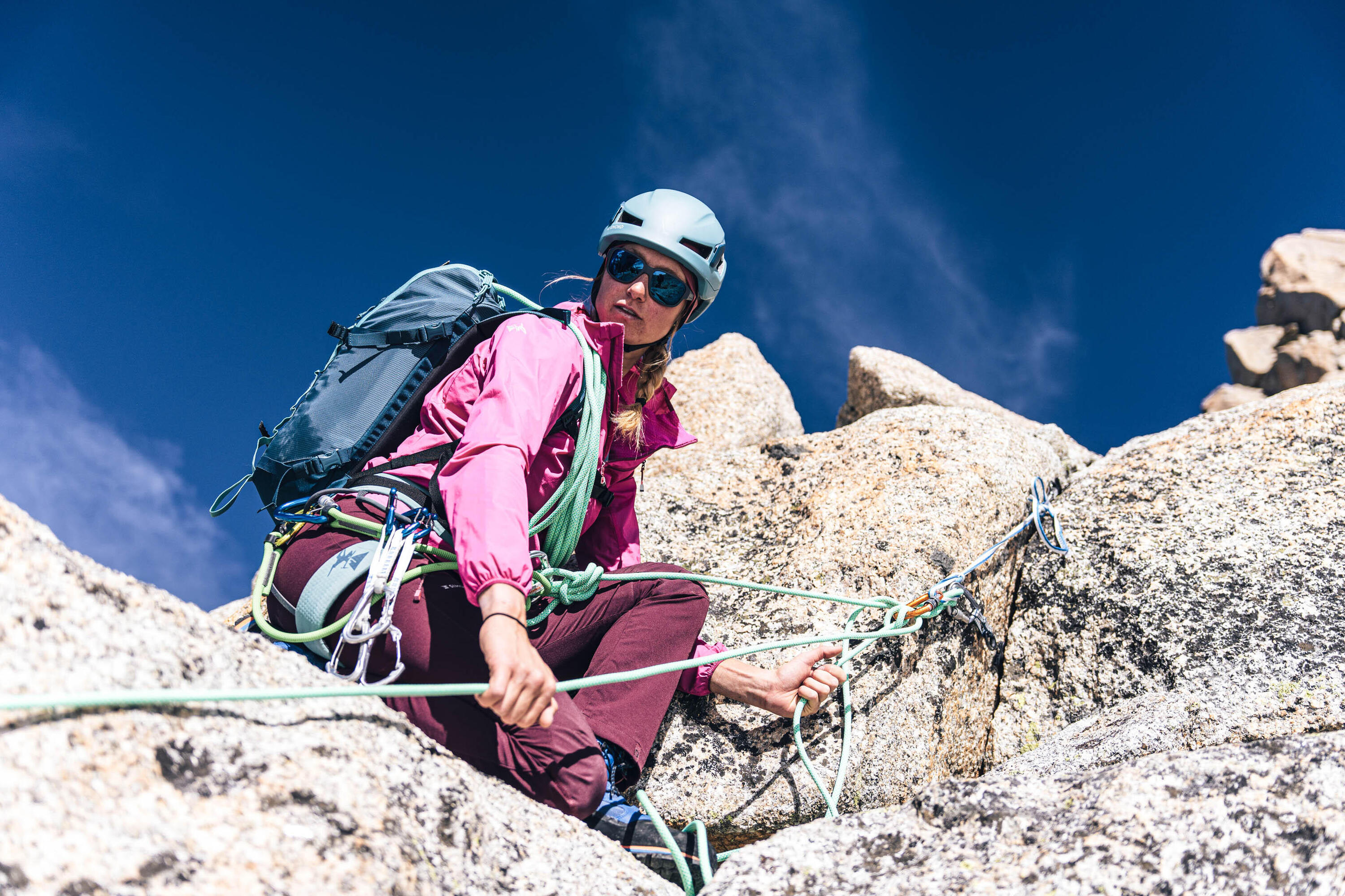 Bergsportrugzak 22 liter Alpinism 22 blauwgroen 16/21