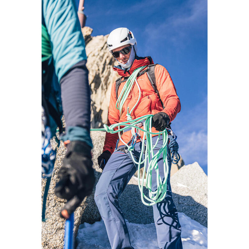 Calças leves de escalada e alpinismo homem - ROCK EVO azul
