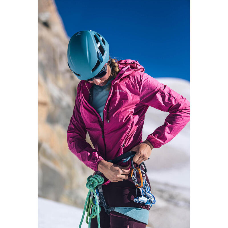 Casaco Corta-vento de Alpinismo Mulher - Rosa Fúcsia