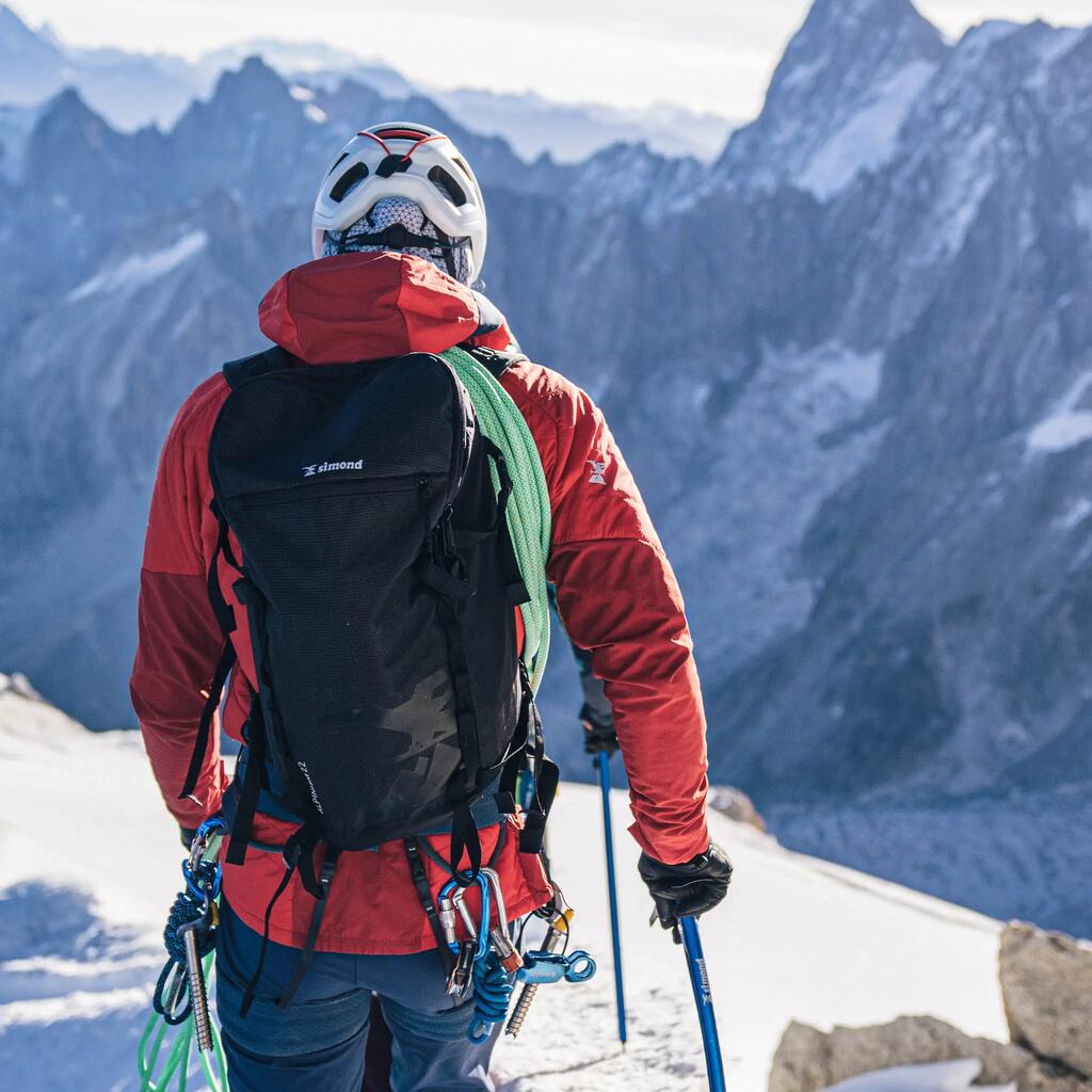 Horolezecký batoh Alpinism 22 litrov zeleno-modrý