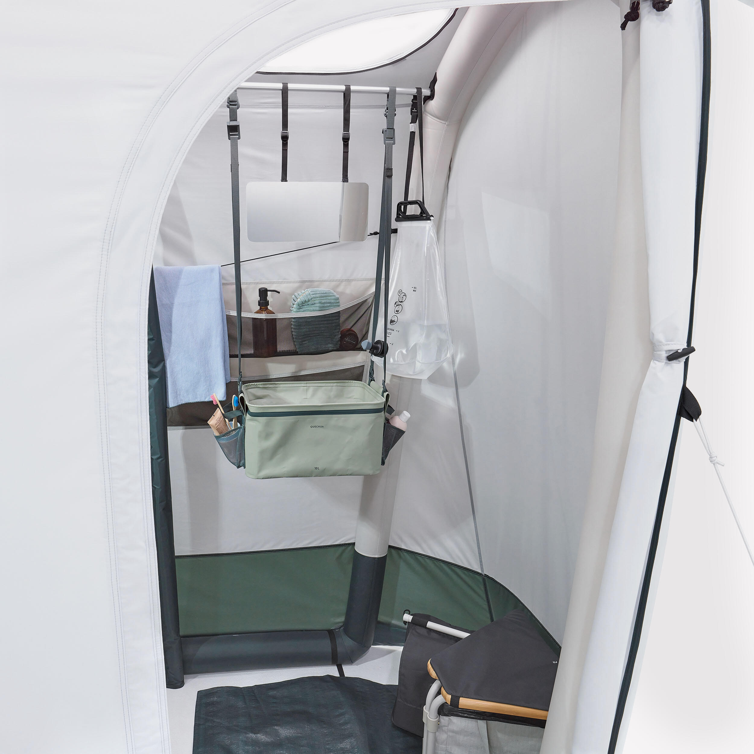Inflatable Camping Shower Tent Airseconds Fresh Fabric 10/18