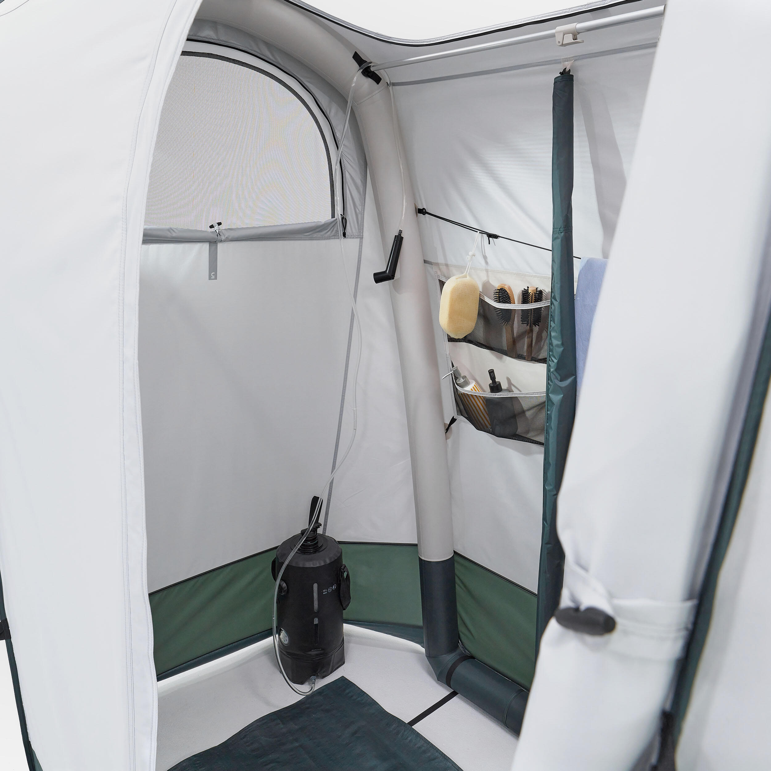 INFLATABLE CAMPING SHOWER TENT - AIRSECONDS - FRESH FABRIC