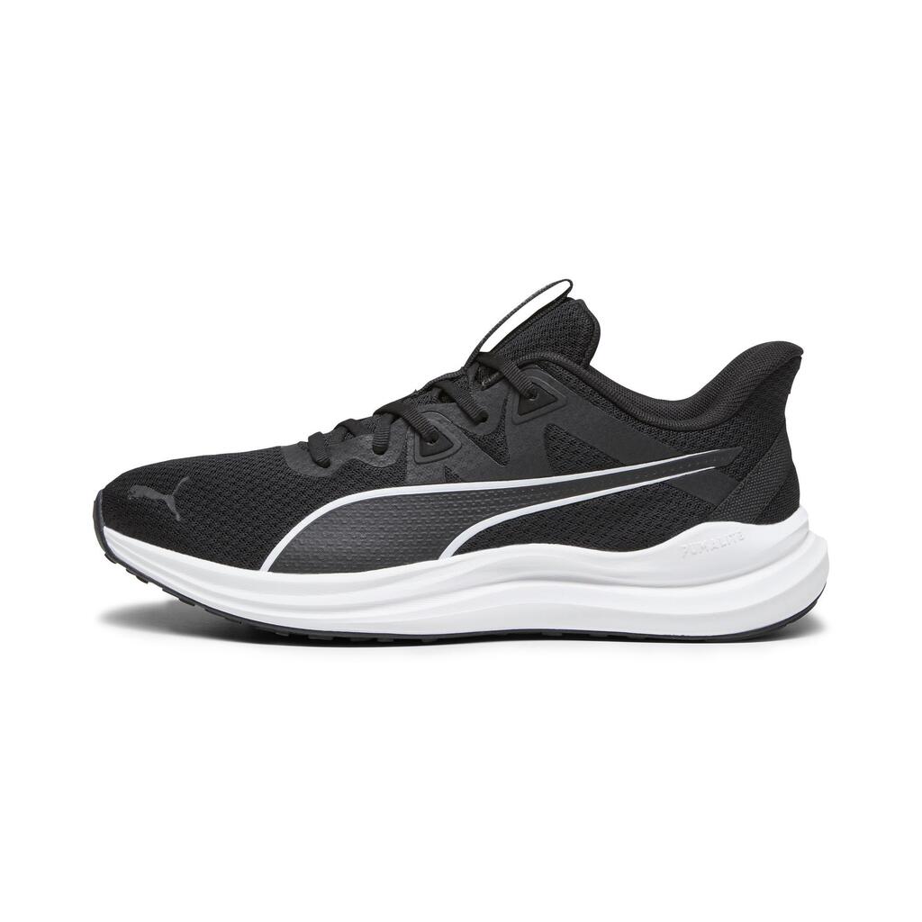 MEN'S PUMA REFLECT LIGHT RUNNING SHOES - BLACK/WHITE