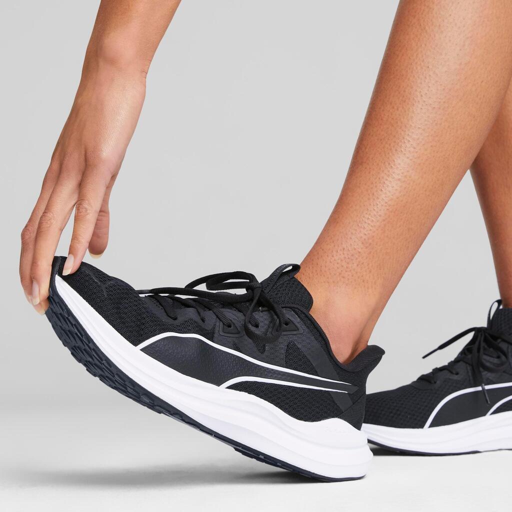 MEN'S PUMA REFLECT LIGHT RUNNING SHOES - BLACK/WHITE