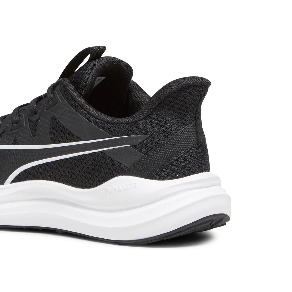 MEN'S PUMA REFLECT LIGHT RUNNING SHOES - BLACK/WHITE