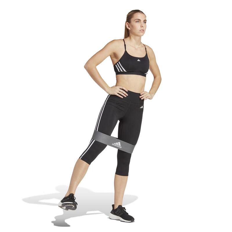 LEGGING VOOR CARDIOFITNESS DAMES ZWART