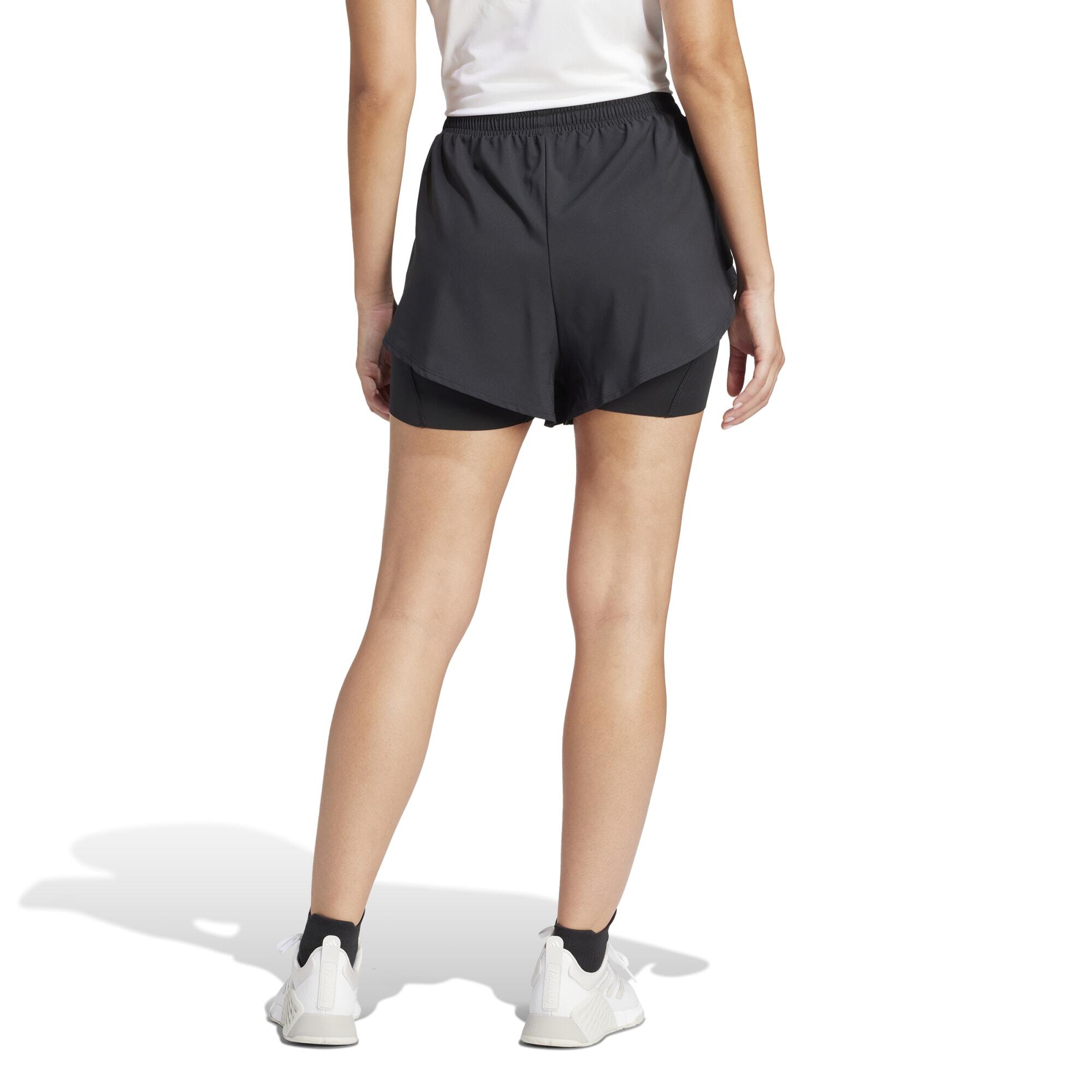 Women's Cardio Fitness Shorts - Black 4/6