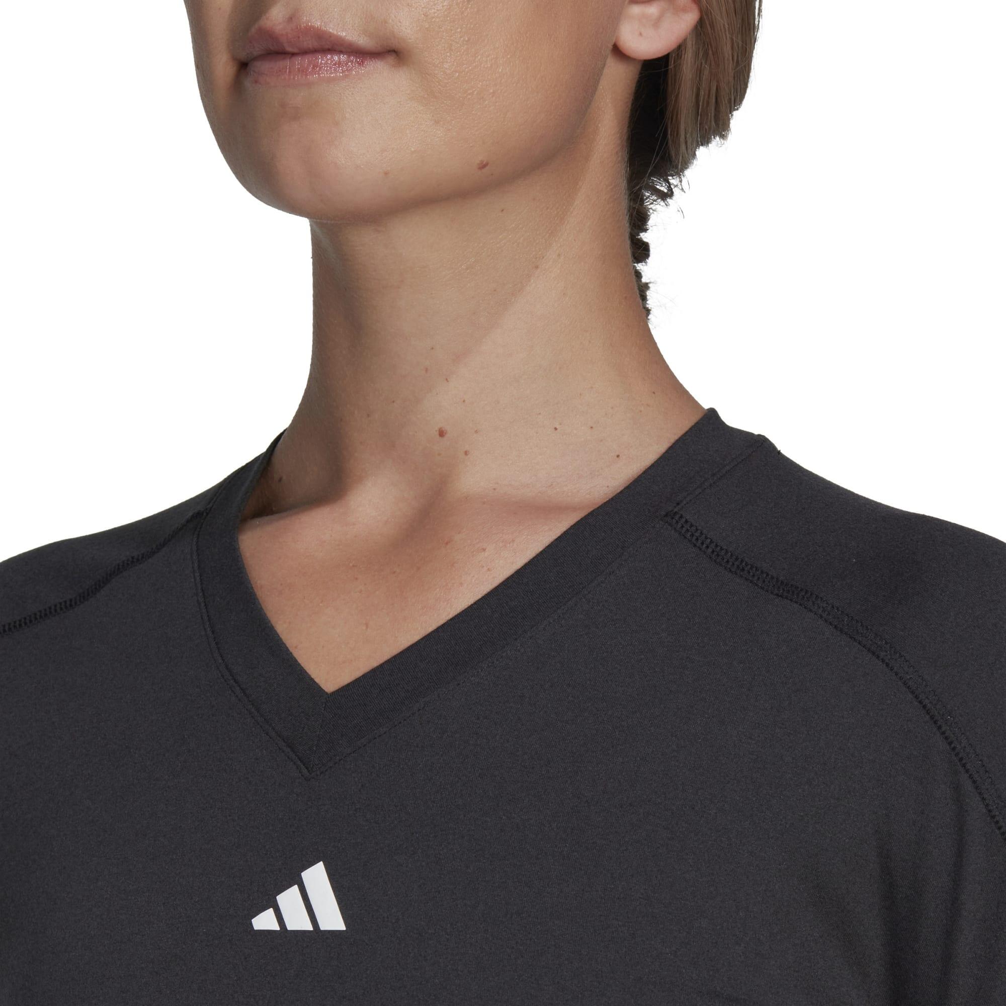 T-SHIRT DE FITNESS CARDIO ADIDAS FEMME NOIR 2/5