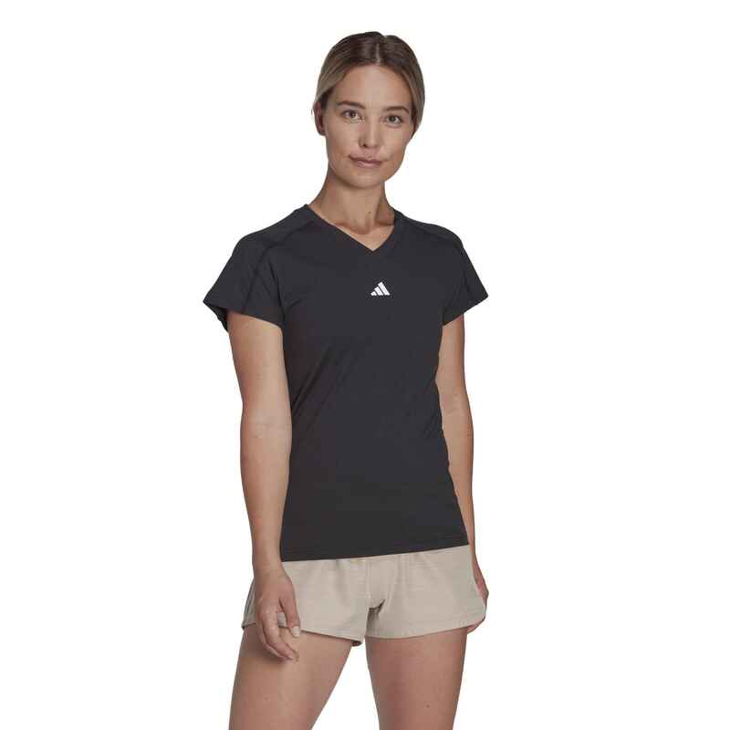 ADIDAS Sport T-Shirt Damen Fitness Cardio - schwarz - Decathlon