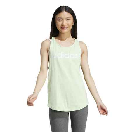 Majica bez rukava za fitnes ženska zelena