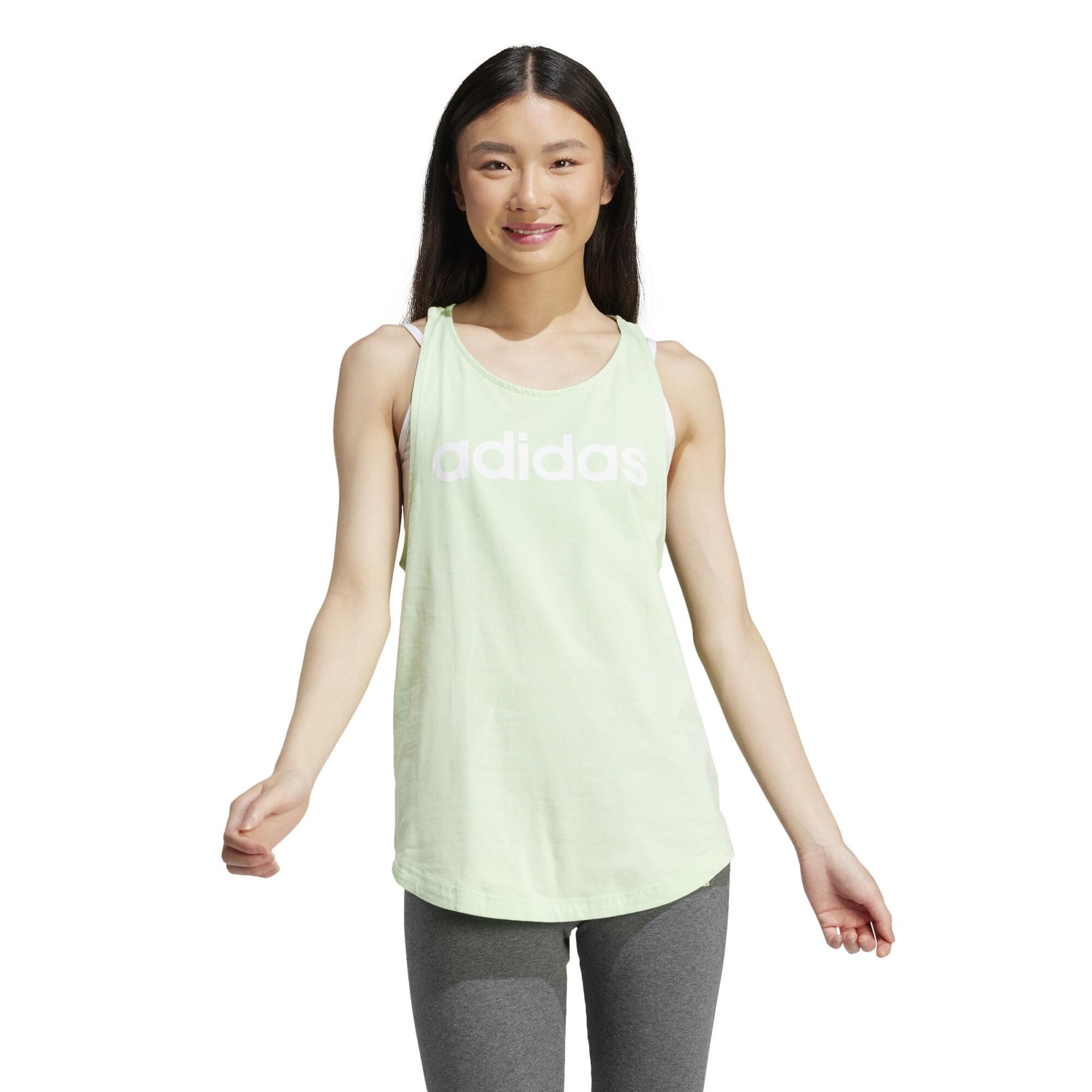 WOMEN'S GREEN FITNESS SOFT TRAINING TANK TOP ADIDAS