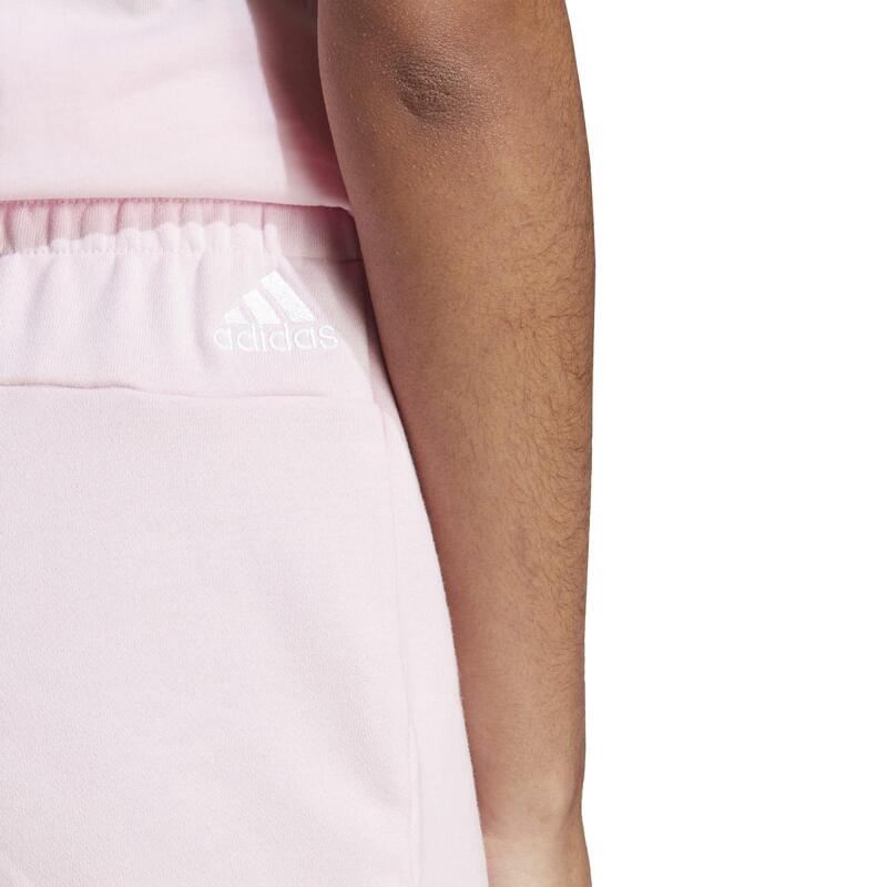 Pantaloncini ADIDAS donna palestra regular fit cotone rosa