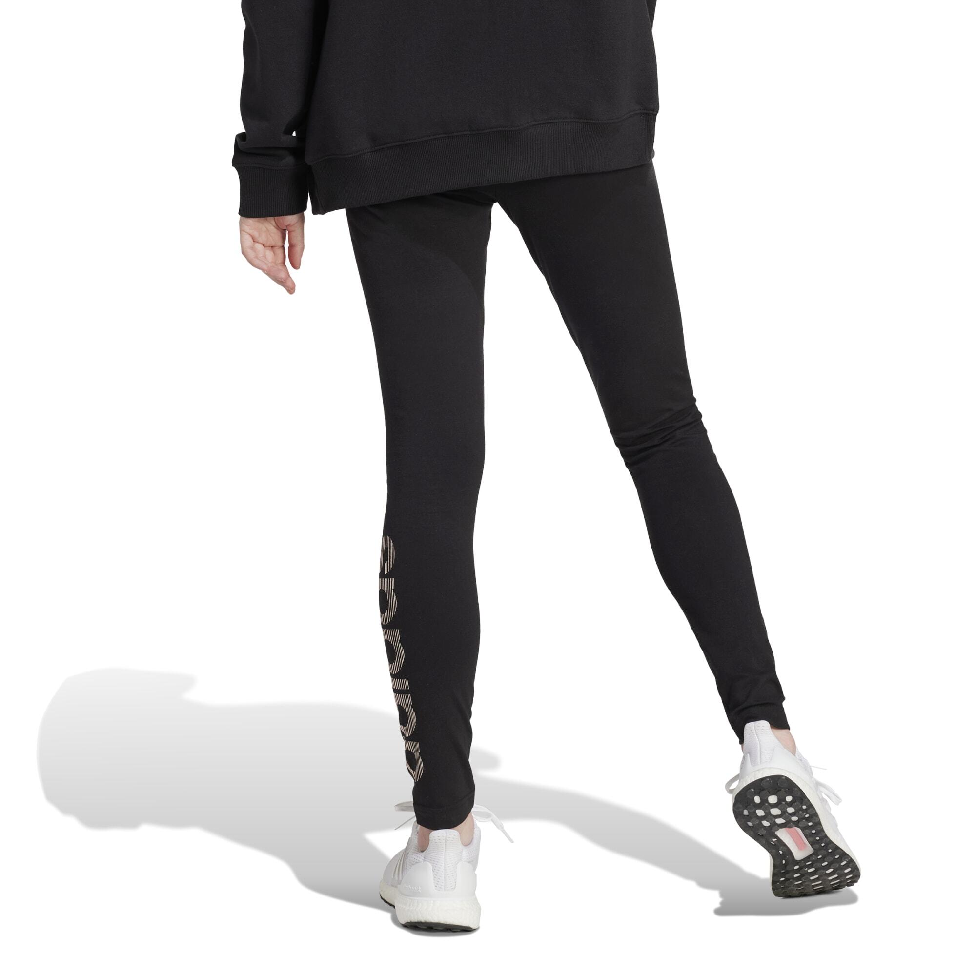 Leggings ADIDAS donna palestra modellanti cotone vita alta neri 9/14