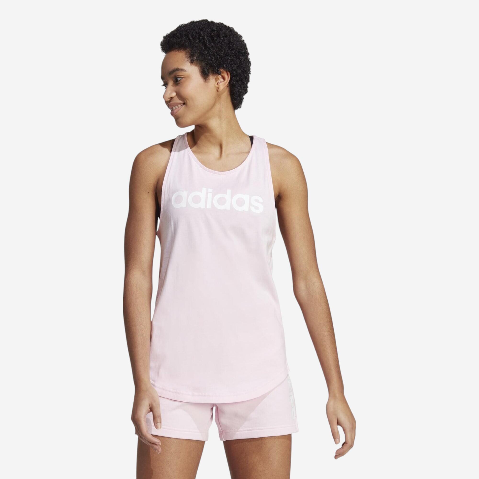 Adidas - Debardeur De Fitness Soft Training Adidas Femme Rose - Débardeur - Panoplies Training Adultes - Blanc-rose - 44l - Decathlon