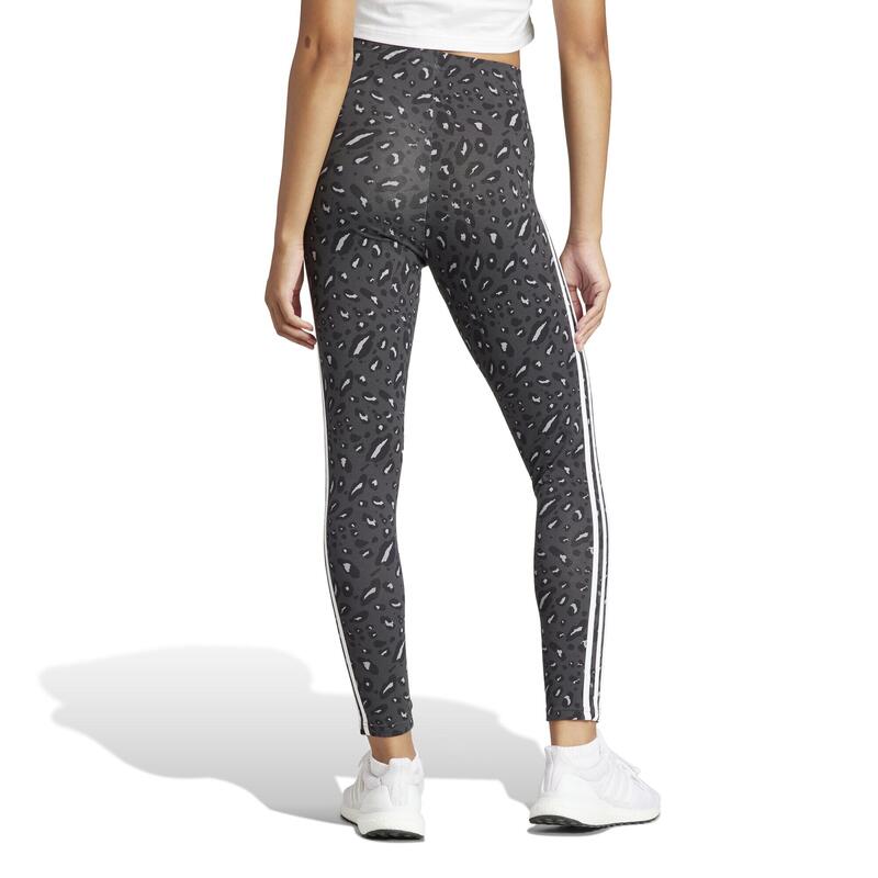 Legging met dierenprint voor fitness en soft training dames beige bruin