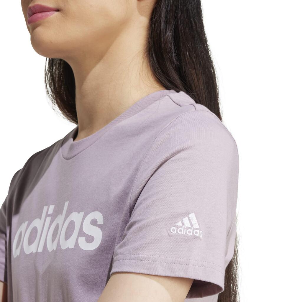 Moteriški žemo intensyvumo marškinėliai, figų spalvos