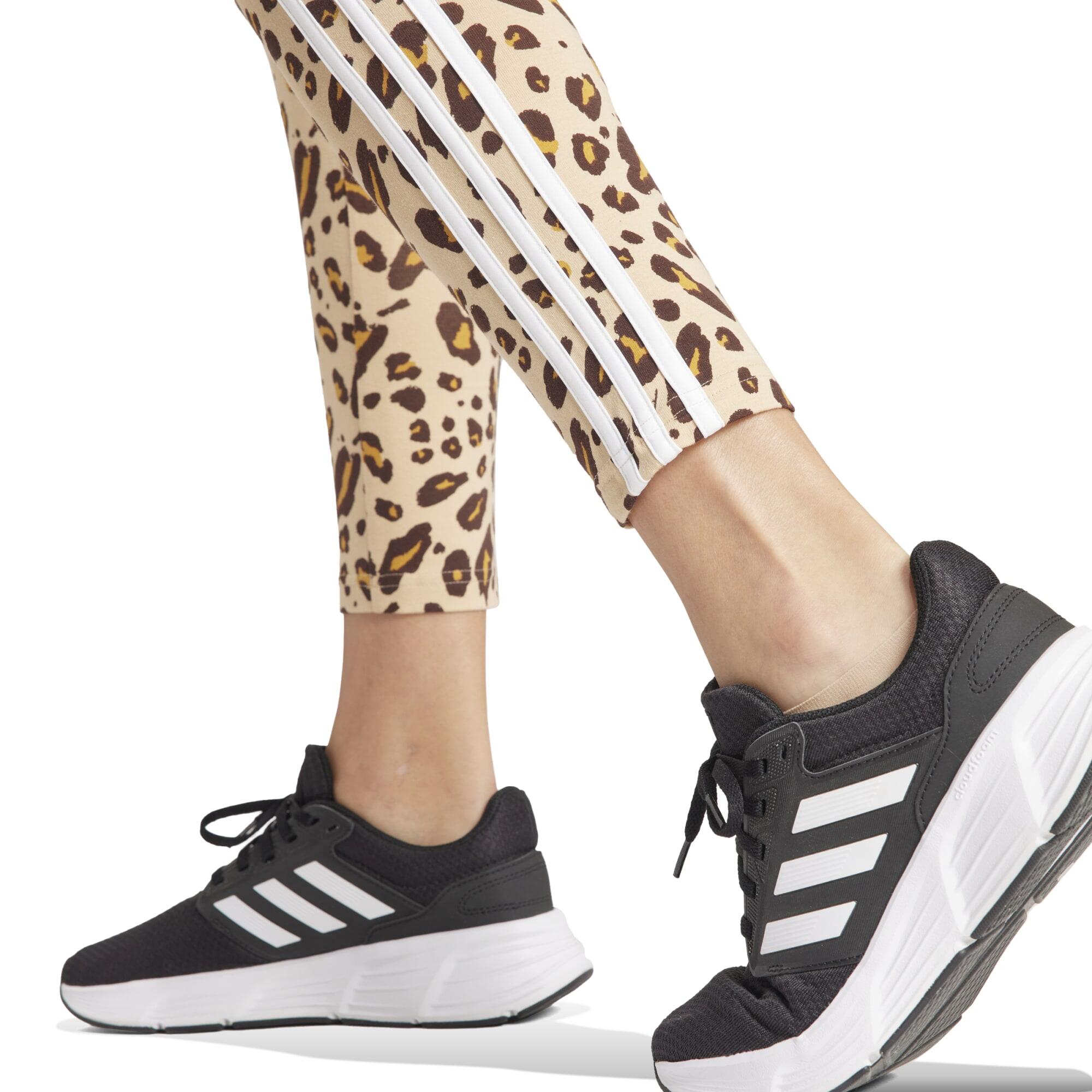 LEGGINGS ANIMAL FITNESS SOFT TRAINING ADIDAS WOMEN BEIGE BROWN