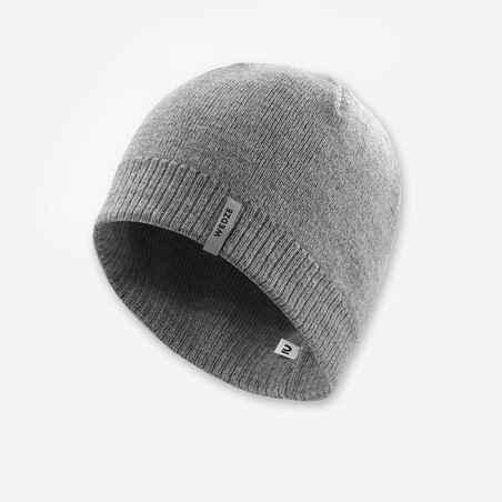 ADULT SKI HAT - SIMPLE - LIGHT GREY