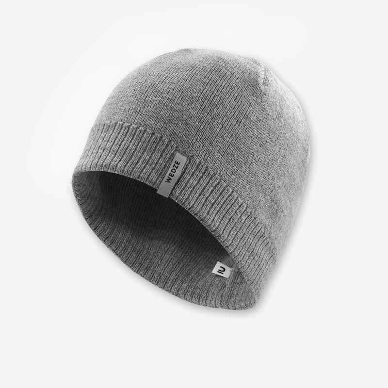 ADULT SKI HAT - SIMPLE - LIGHT GREY