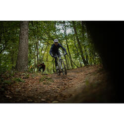 Veste hiver VTT manches longues Rockrider Bleu nuit ROCKRIDER